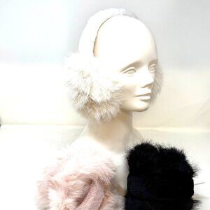 😍💖😍LUX! Fauz Fur Ear Muffs White